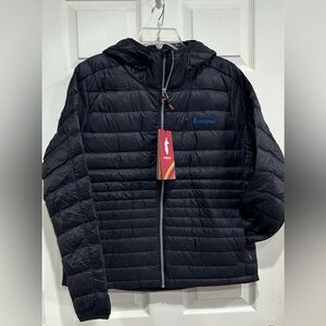 Cotopaxi Women's Large Fuego Hooded Down Jacket Black NWT Puff Puffer Puffy